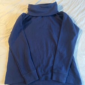 Lands' End Navy Turtleneck Sweater